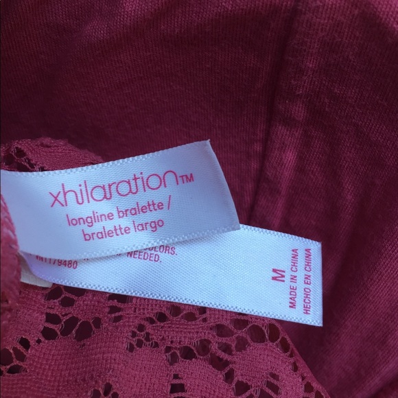 Xhileration Dusty Rose all lace longline bralette - Picture 4 of 15